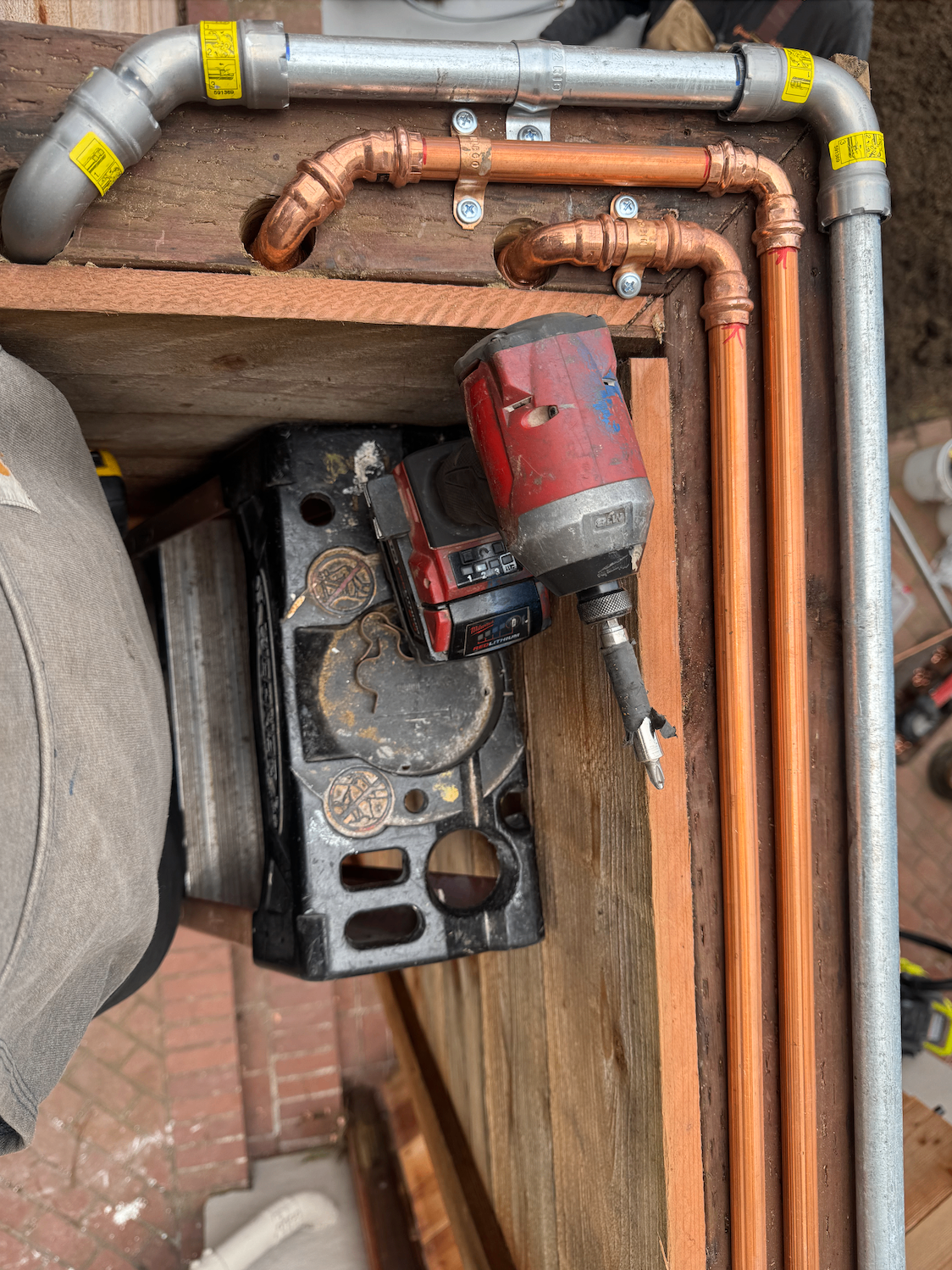 Custom Copper Gas & Water Piping water heater installation by Garcia Plumbing