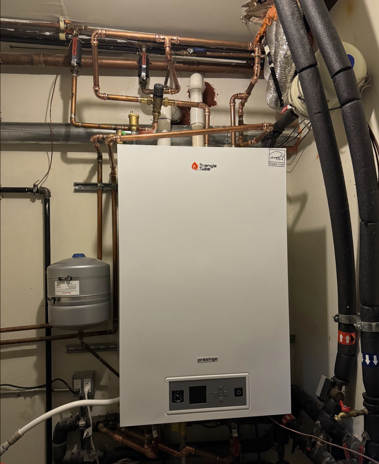 Triangle Tube Prestige water heater installation by Garcia Plumbing